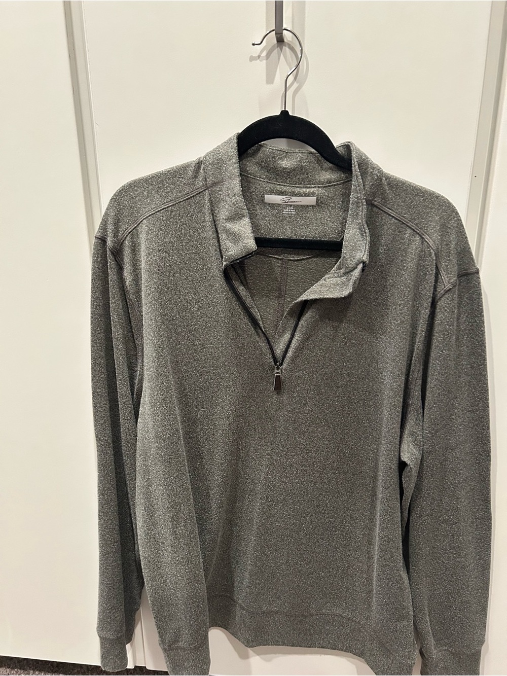 Greg Norman Collection Heather Gray Quarter-Zip Pullover